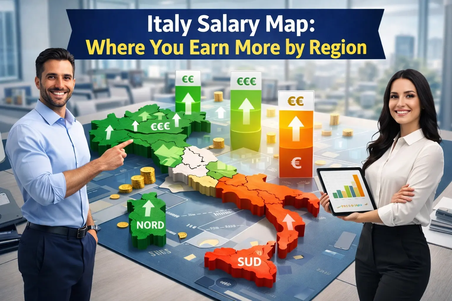 Netto per regione in Italia